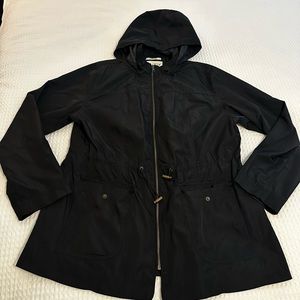 Rain coat hooded jacket
